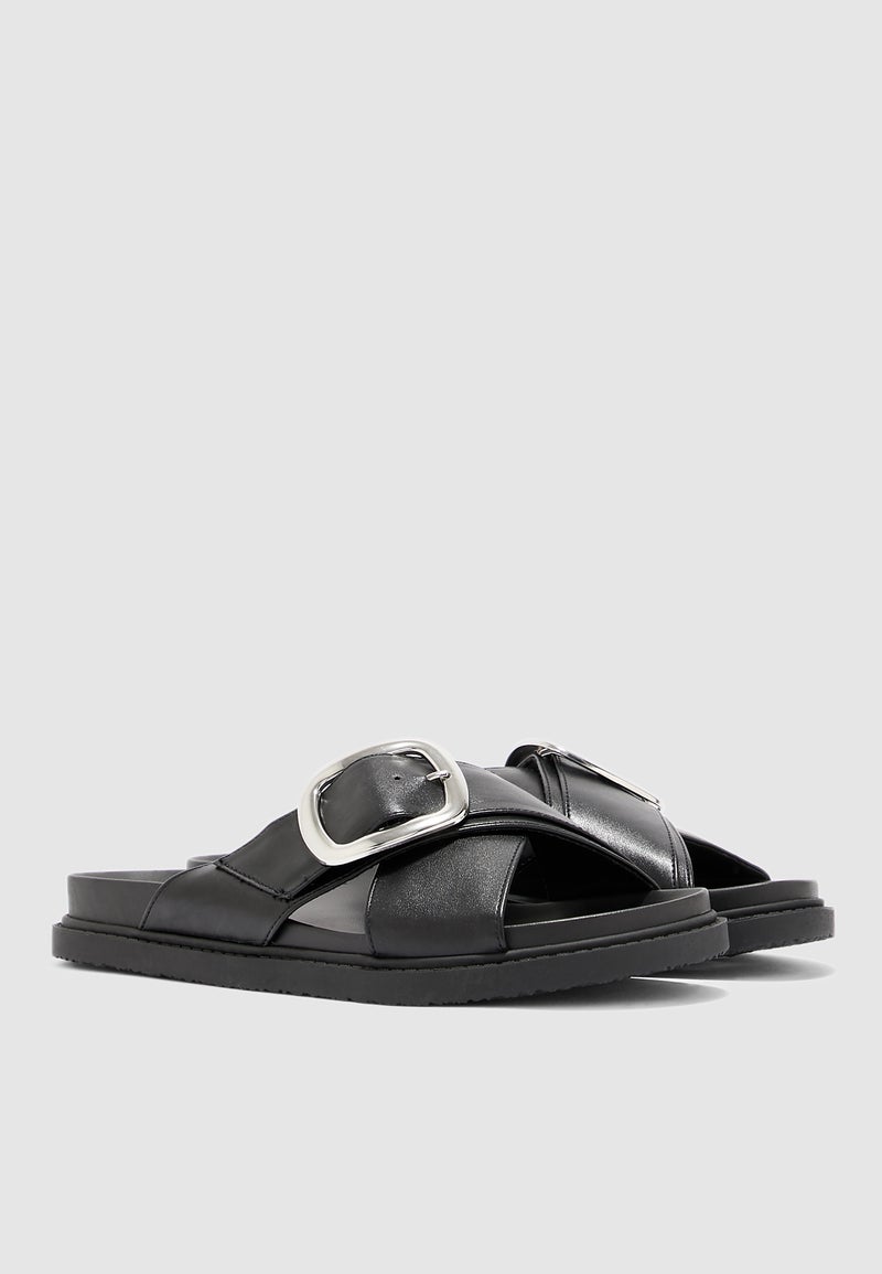 Low Top Slides Black