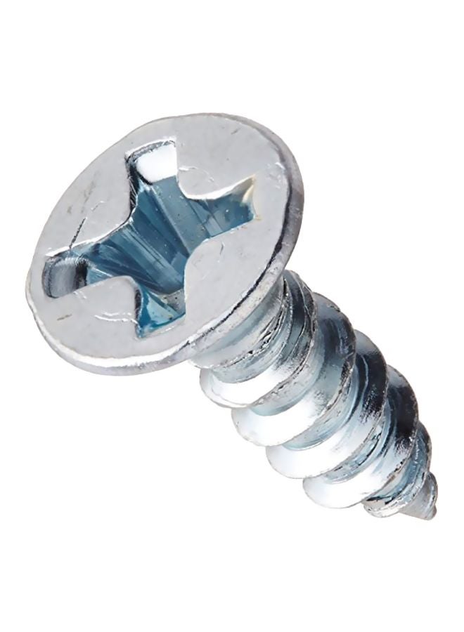 Hillman 100-Piece Flat Head Screw Silver 0.5inch  - Image 1