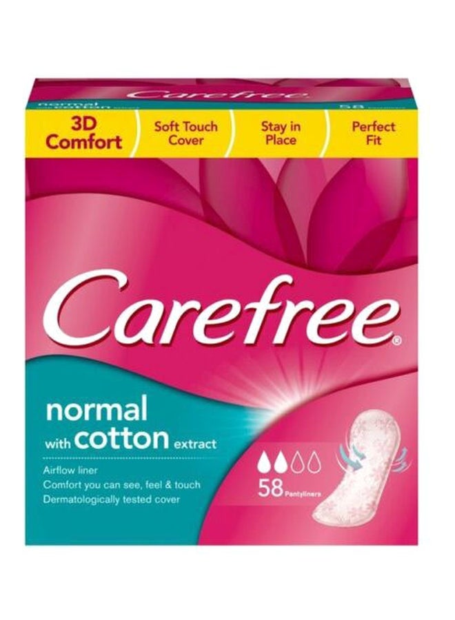 Carefree 58-Piece Cotton Panty Liners  - Image 1
