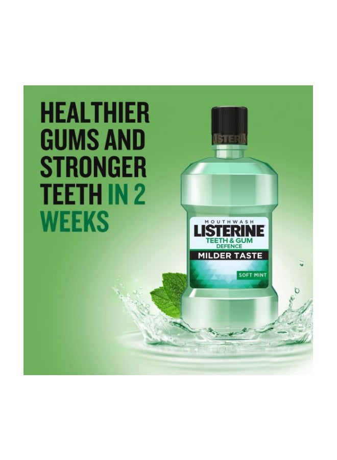 Listerine Teeth And Gum Defence Mouthwash-Soft Mint Green 250ml  - Image 2