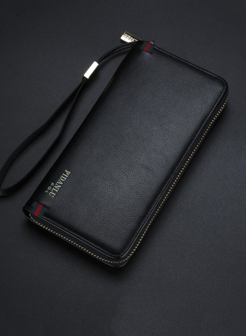 PIDANLU Simple Stylish Large Capacity Clutch Black - Image 2