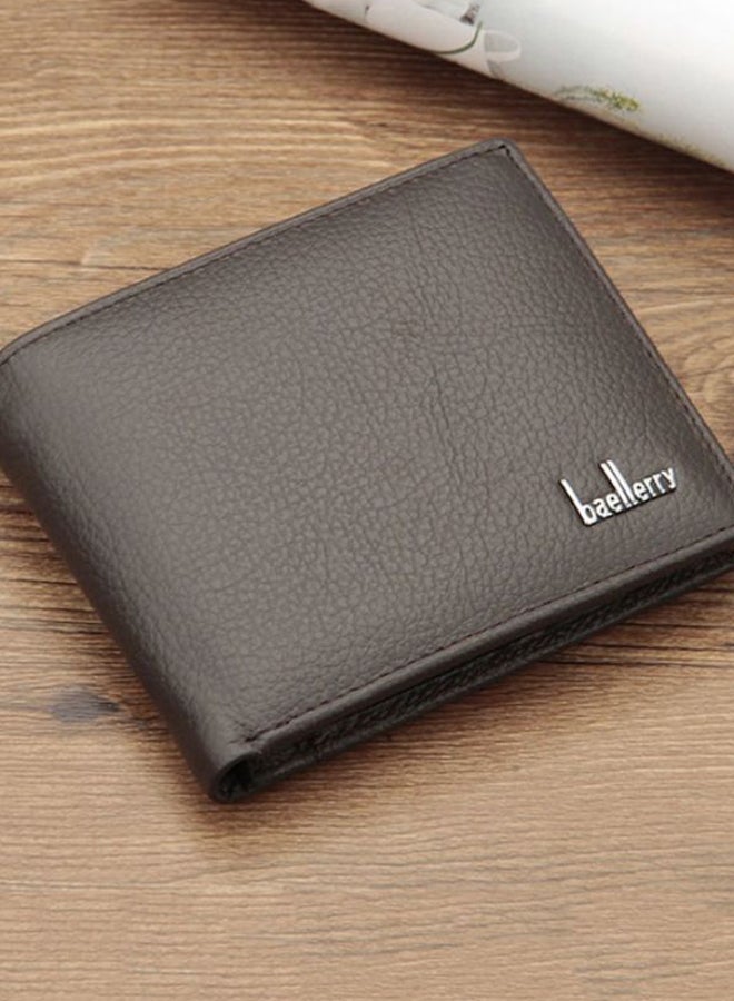 Baellery Casual Stylish Short Wallet Black - Image 2