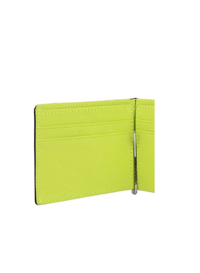 Brief Design Foldable Wallet Green