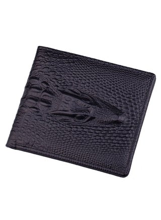 Crocodile Print Foldable Business Wallet Black - v1569331990/N30131744A_1