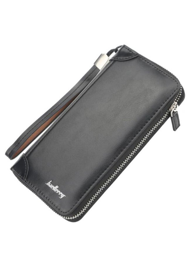 Baellery Retro Style Trendy Business Wallet Black - Image 1