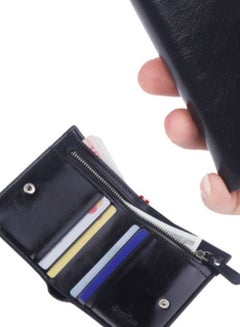 CarrKen 2-Fold Rectangle Shape Multi Function Wallet Brown  - Image 3