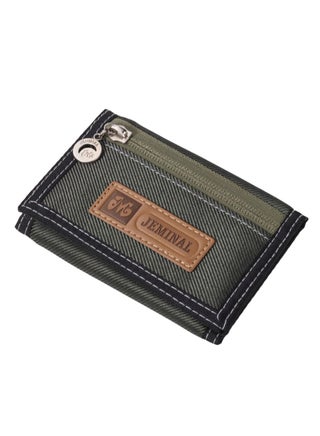 3-Fold Brief Designed Patchwork Billfold Wallet Green - v1569332815/N30132677A_1