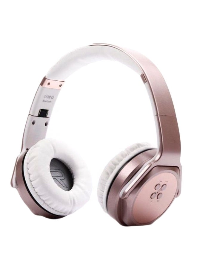 سودو سماعة أذن قابلة للطي بتصميم حول الرأس إستريو بتقنية NFC ذهبي وردي - Image 1