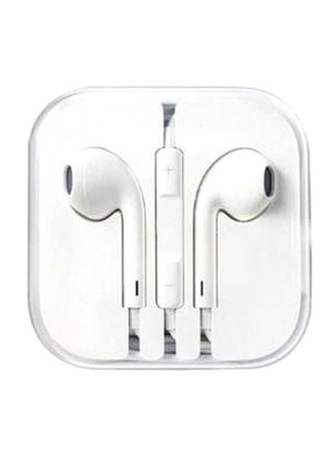 Generic - In-Ear Wired Headphones With Mic White - Image 1