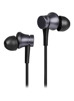 Wired In-Ear Earphones With Mic Matte Black
