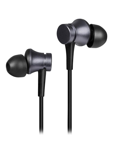 Wired In-Ear Earphones With Mic Matte Black