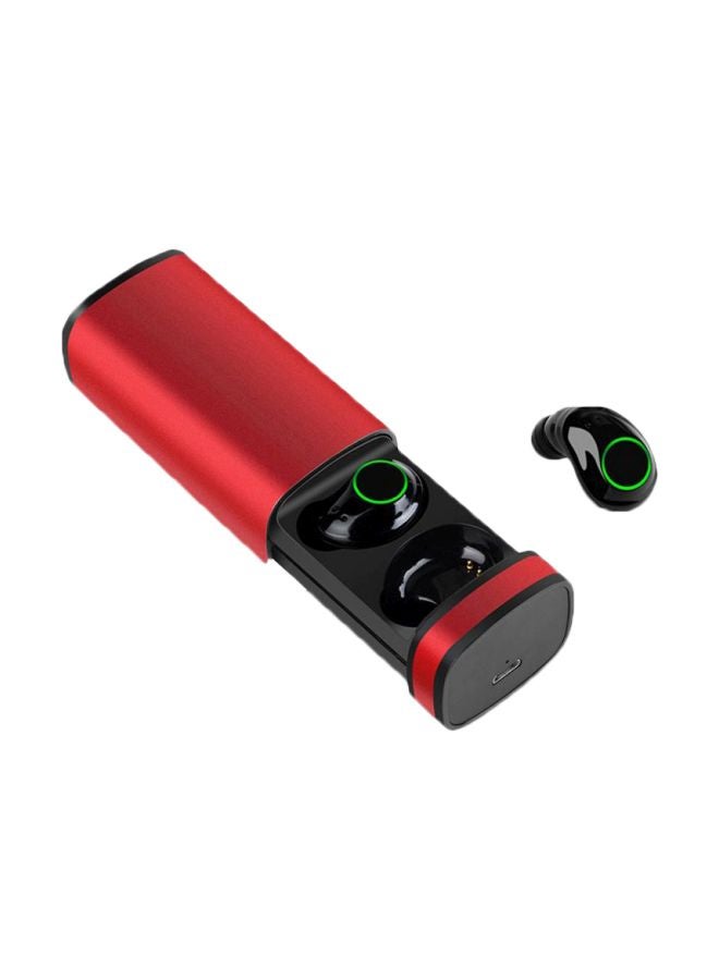 X23 Bluetooth In-Ear Earplugs With Charging Box Red/Black 