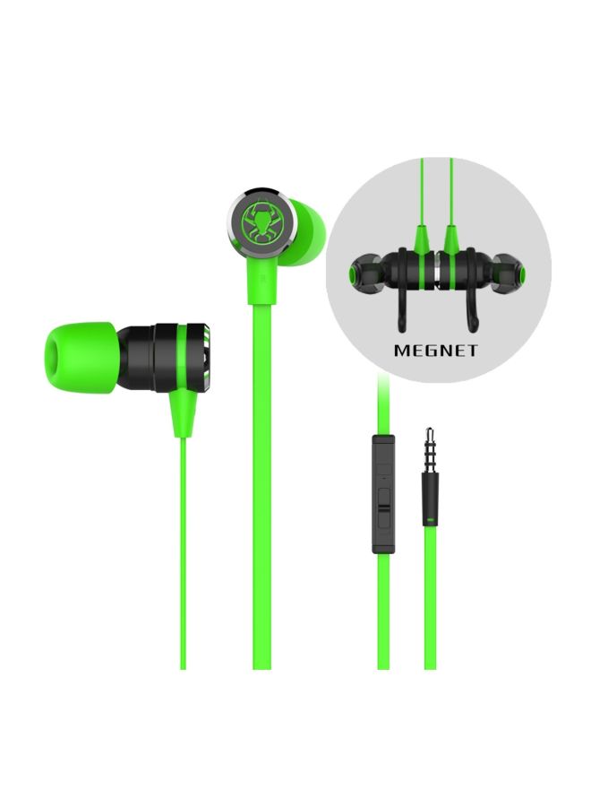 Plextone - G20 Wired In-Ear Headphones With Mic Green/Black - Image 1
