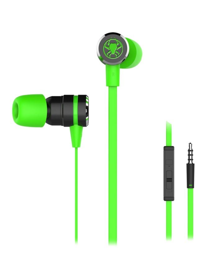 Plextone - G20 Wired In-Ear Headphones With Mic Green/Black - Image 1