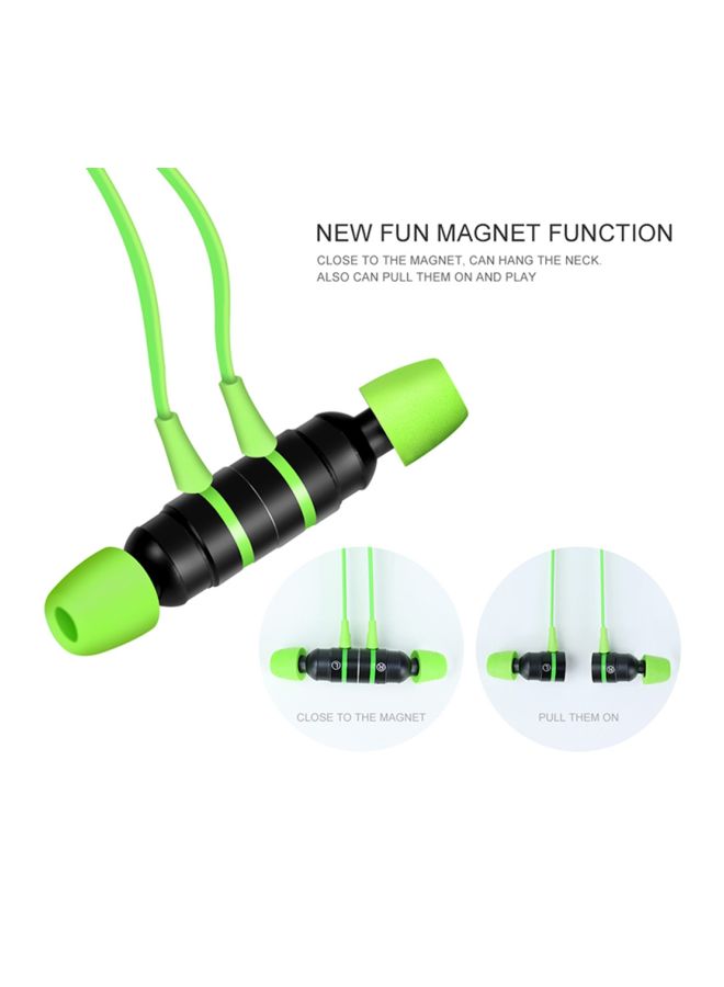 Plextone - G20 Wired In-Ear Headphones With Mic Green/Black - Image 1