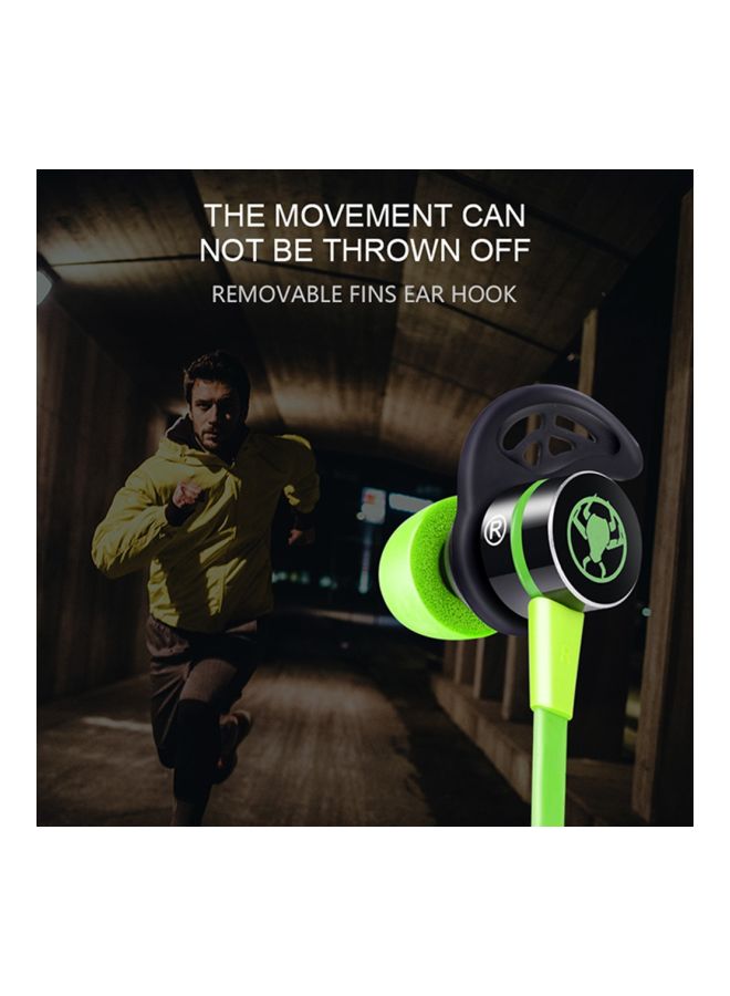 Plextone - G20 Wired In-Ear Headphones With Mic Green/Black - Image 1