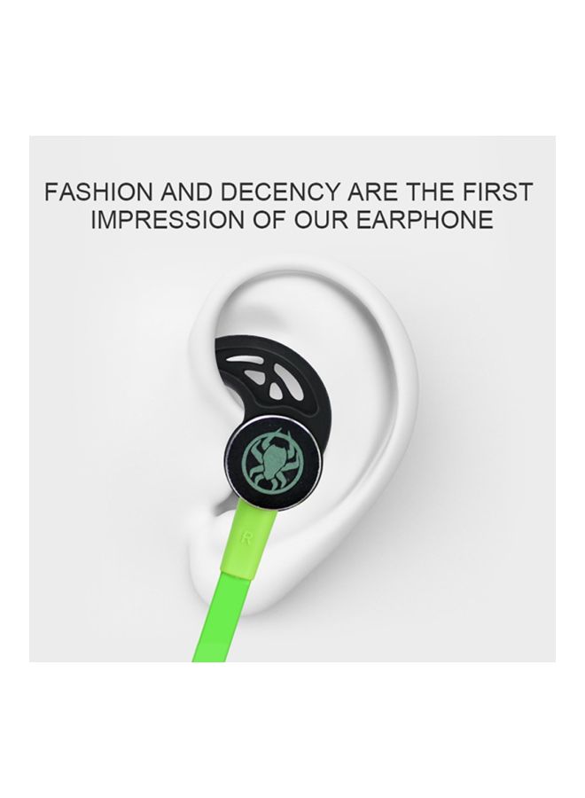 Plextone - G20 Wired In-Ear Headphones With Mic Green/Black - Image 1