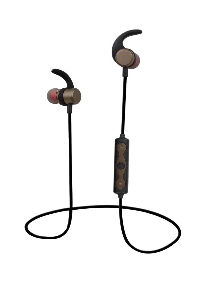 V1 Bluetooth In-Ear Headphones With Magnetic Switch Brown/Black