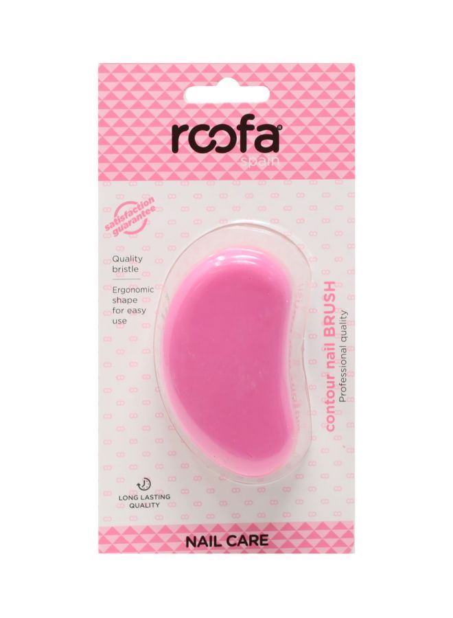 Roofa Spain Contour Nail Brush Pink - Image 1