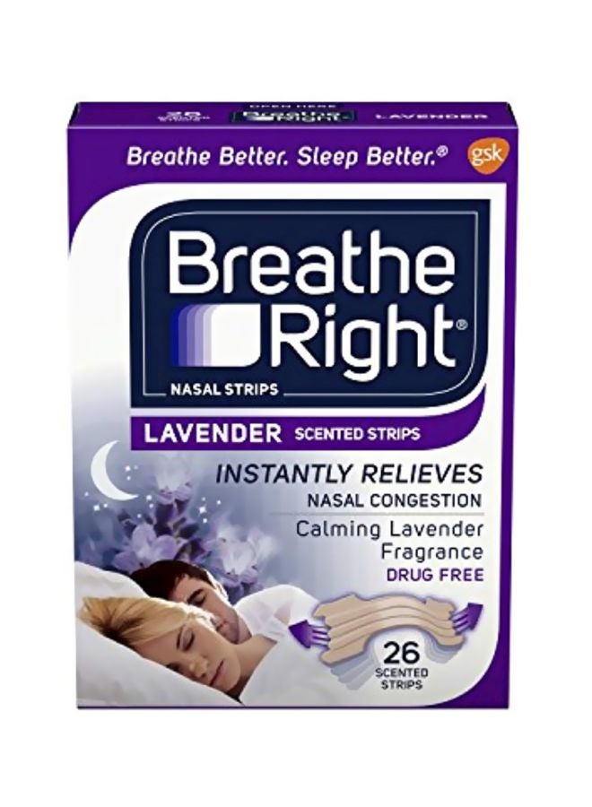 gsk 26-Piece Breathe Right Calming Nasal Strip Set  - Image 1