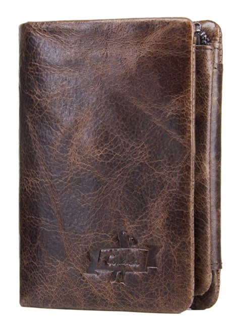 3-Fold Retro Style Wallet Brown