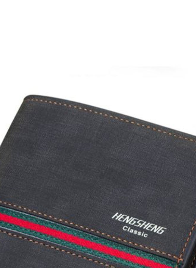 HENGSHENG Solid Pattern Multi Slot Wallet Black - Image 2
