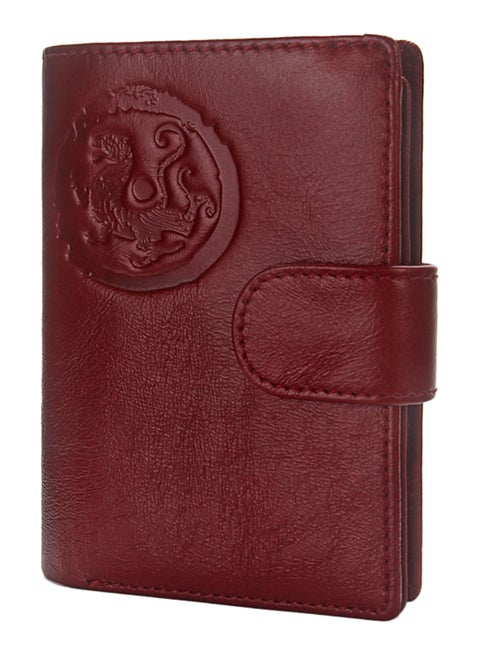 Multi-Functional Card Holder Capacity Wallet Red