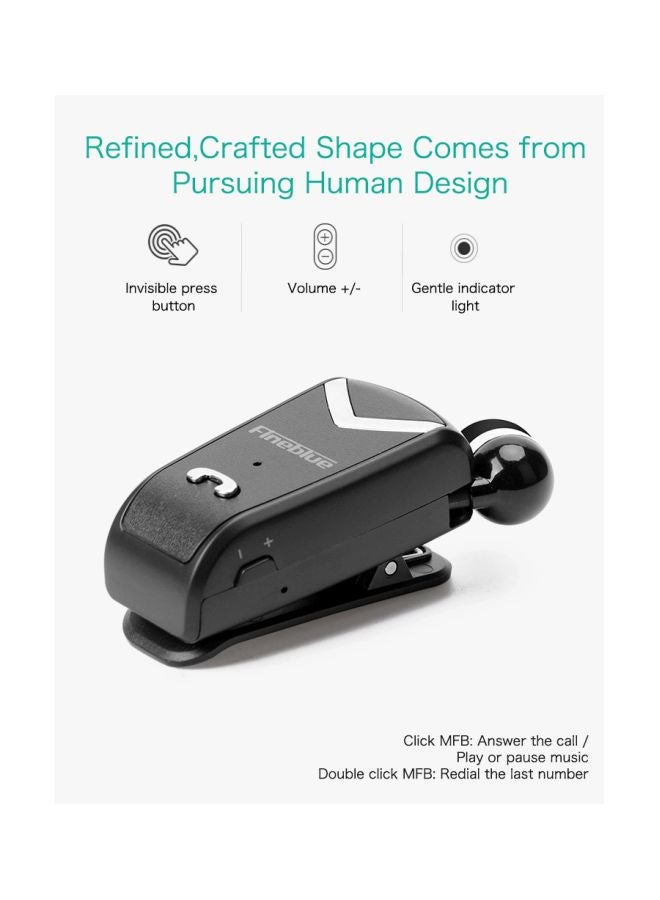 Fineblue F-V2 Wireless Stereo In-Ear Mini Headset Black - Image 3