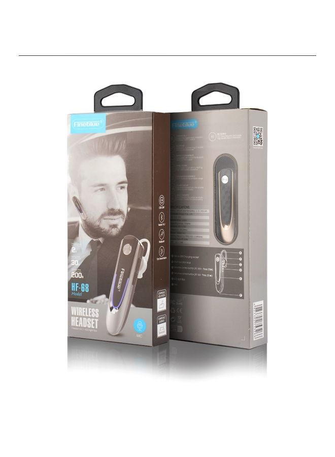 Fineblue - Wireless Stereo Mini In-Ear Earbud Black/Silver - Image 1