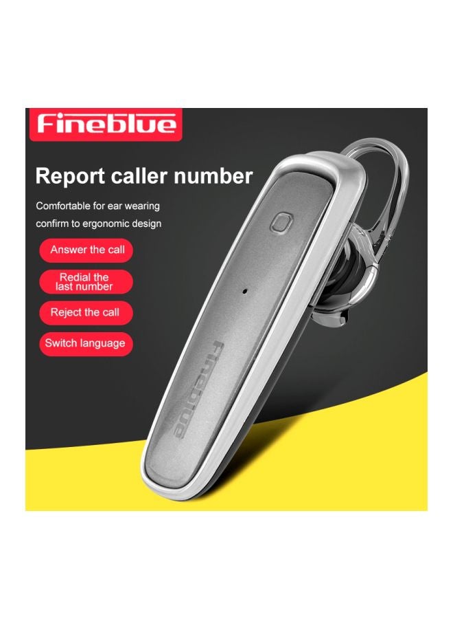 Fineblue FX-1 Wireless Stereo In-Ear Headset With Mic Grey/Silver - Image 2