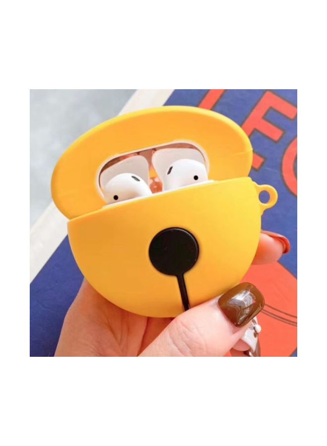 Generic - Bell Design Case For Apple AirPods 1/2 Yellow/Black - Image 1