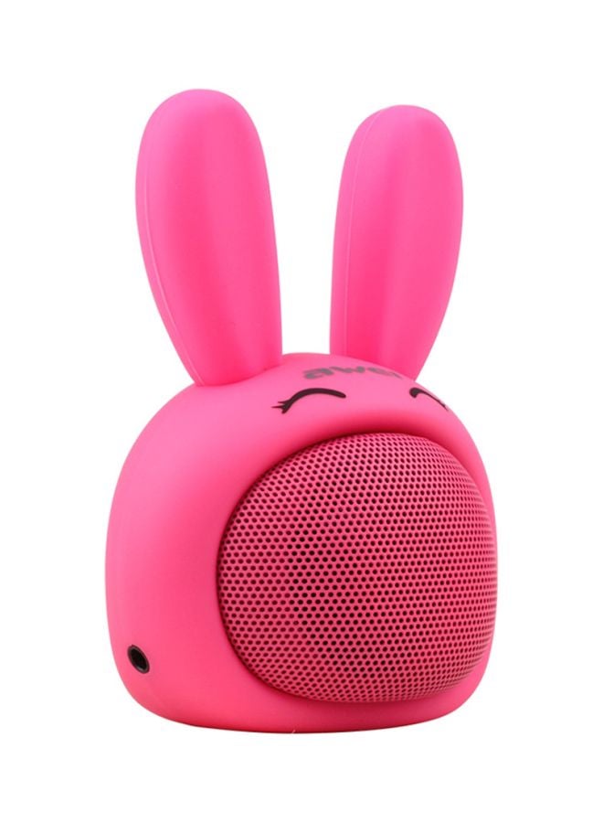 Awei Rabbit Wireless Bluetooth Speaker With Mic Pink - Image 3