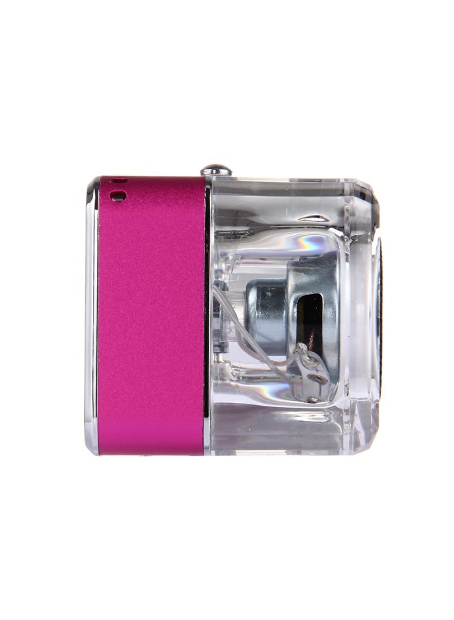 TT-028 Portable Bluetooth Speaker Pink/Clear/Silver