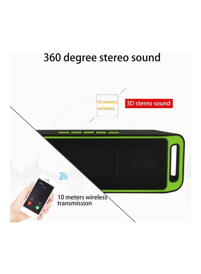 SC208 Multifunctional Bluetooth Speaker Green - Image 4