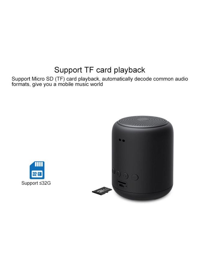 Waterproof Portable Bluetooth Speaker Black - Image 2