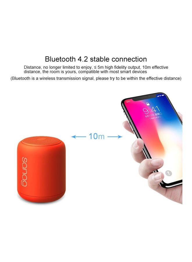 Waterproof Portable Bluetooth Speaker Red - Image 3