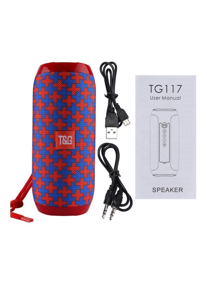 Bluetooth Stereo Speaker Red/Blue - Image 4