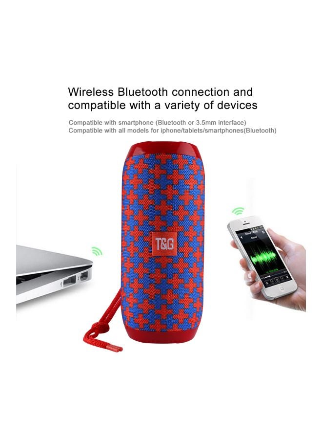 Bluetooth Stereo Speaker Red/Blue - Image 5