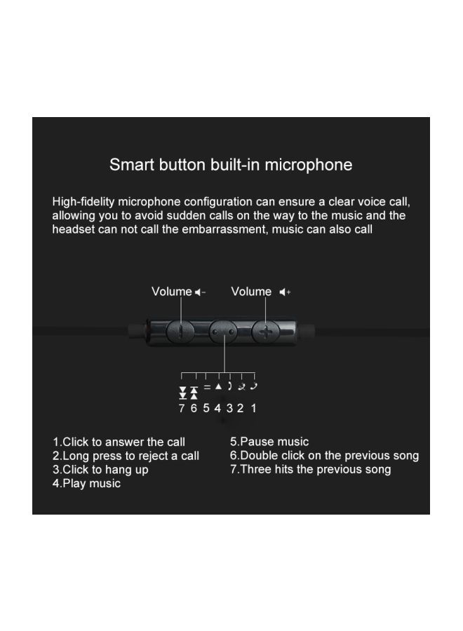 Awei - ES-30TY In-ear Wired Earphone With Mic For Apple iPhone Black - Image 1