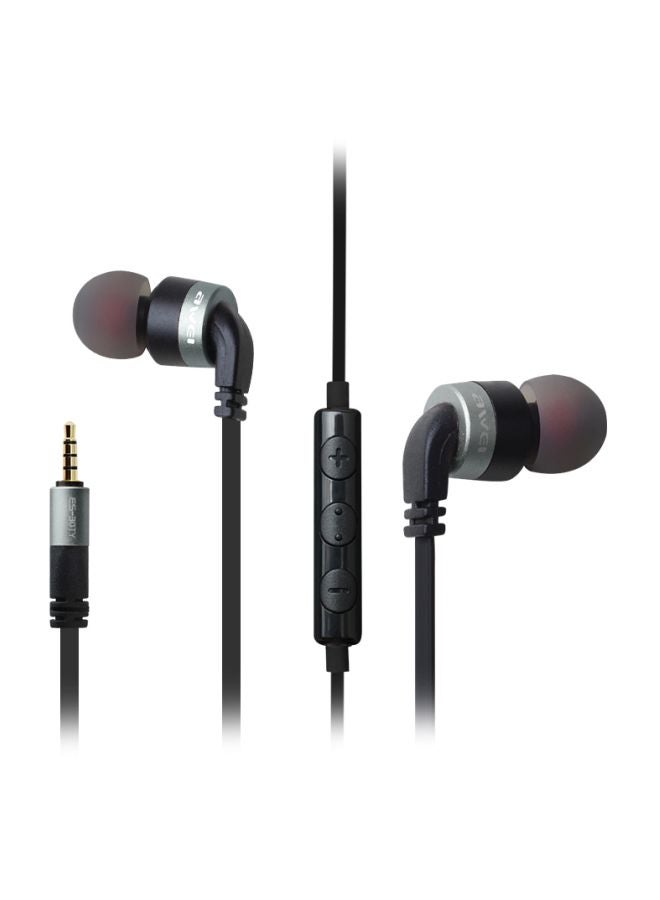 Awei - ES-30TY In-ear Wired Earphone With Mic For Apple iPhone Grey - Image 1