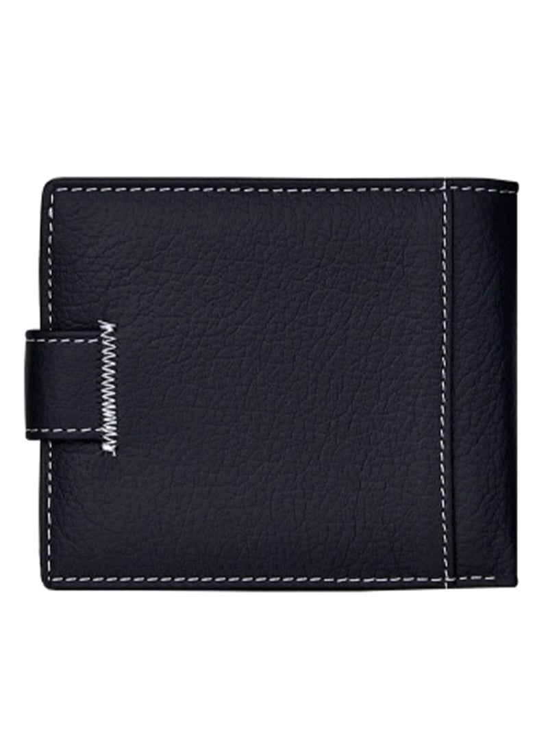 2-Fold Creative Retro Casual Style Wallet Black