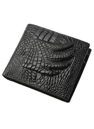 Retro Crocodile Pattern Casual Style Wallet Black - v1569342714/N30131995A_1