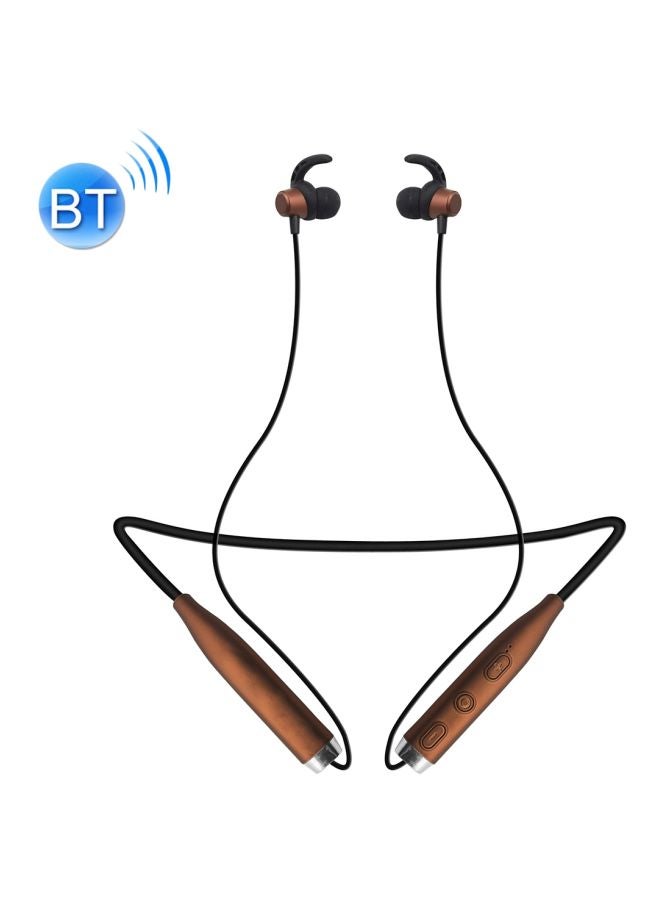 V88 Bluetooth In-Ear Magnetic Earphones With Mic Brown/Black - Image 2