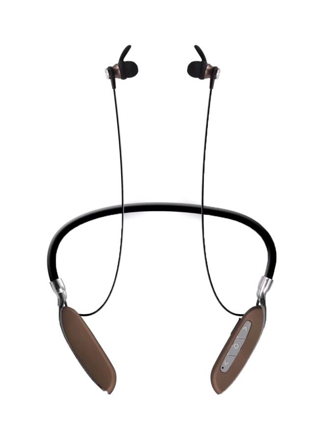 V89 Bluetooth In-Ear Earphones With Mic Brown/Black - Image 1