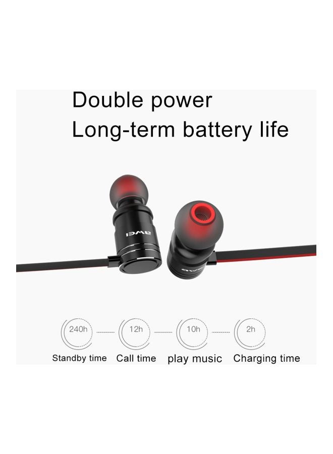 أوي سماعة أذن AK7 بالبلوتوث مع ميكروفون أسود/أحمر - Image 5