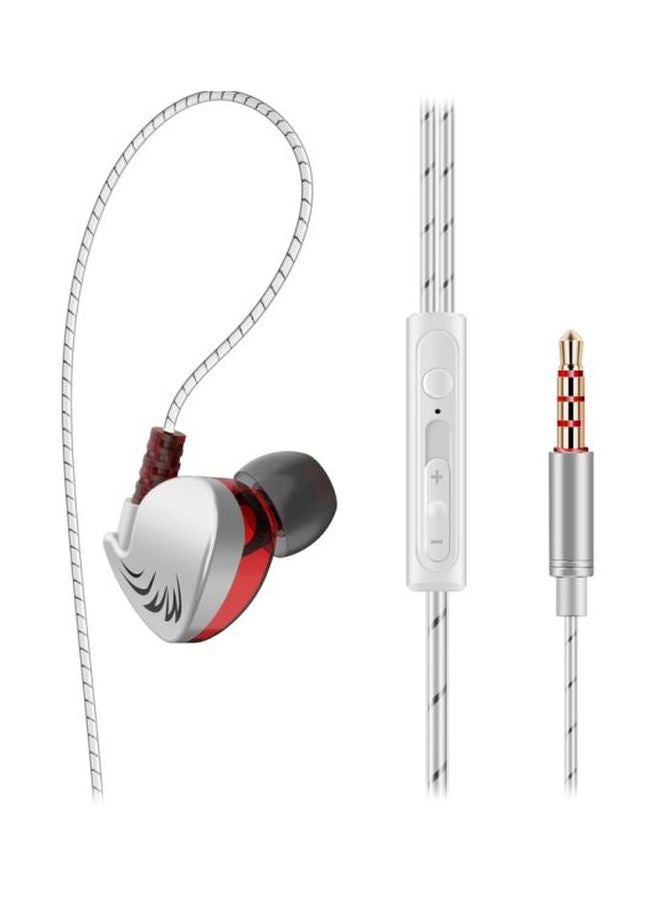 QKZ CK7 Hi-fi Wired In-Ear Headphones Silver - Image 1