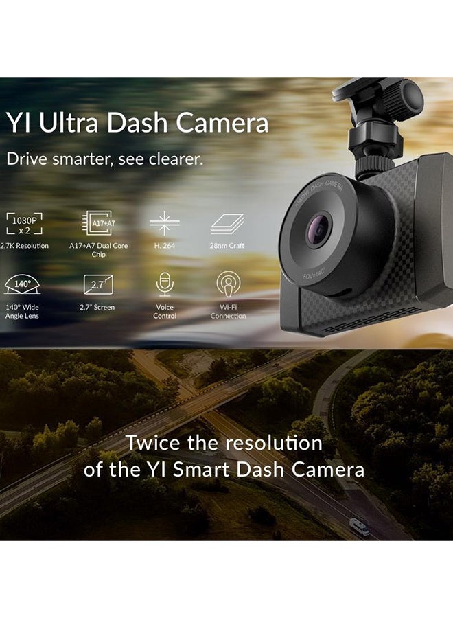 Yi - Ultra Dash Cam With Dual-Core Processor Action Camera - Image 1