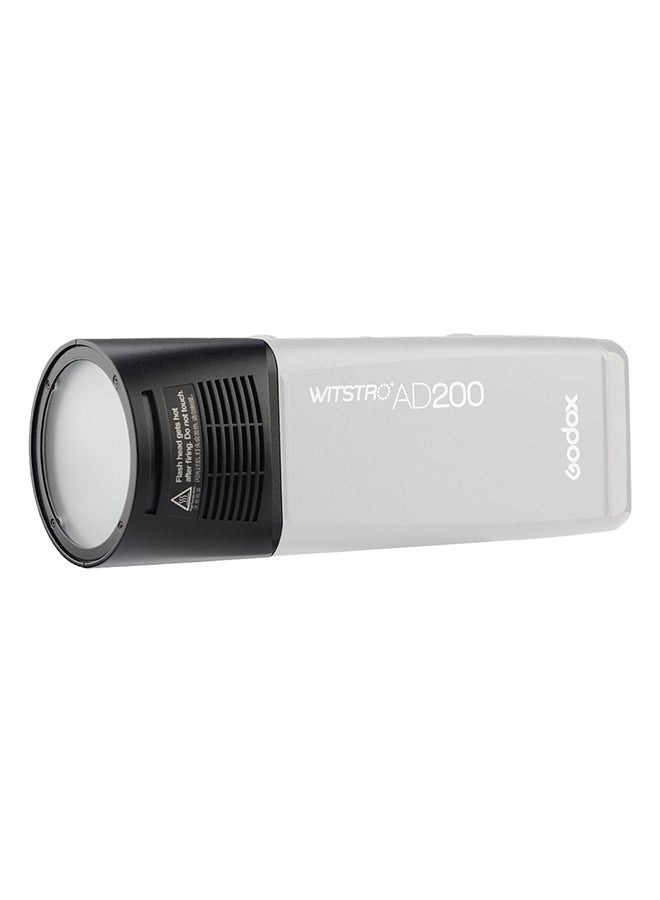 Godox H200R  Godox Witstro Round Flash Head for AD200 TTL Pocket Flash Black - Image 4