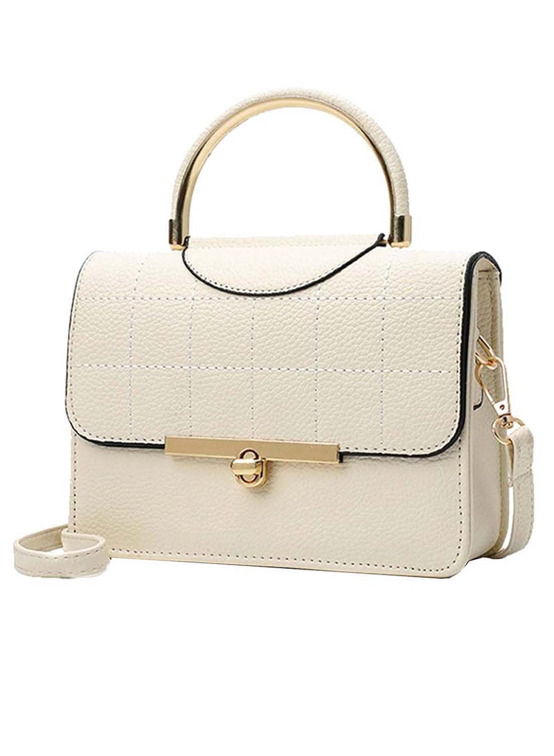 Plaid Casual Party Crossbody Bag White  - Image 1