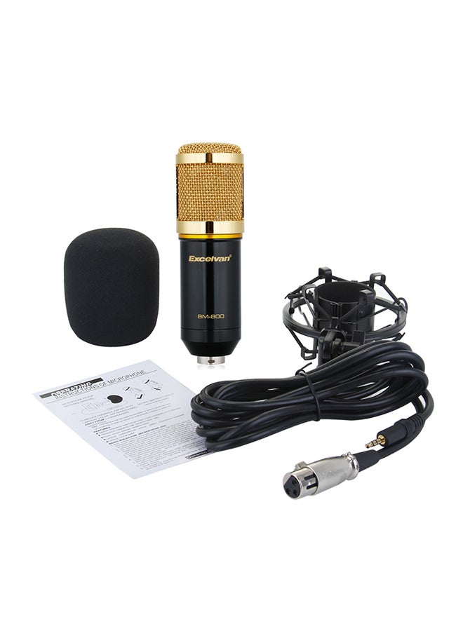 Cardioid Condenser Microphone With Shock Mount BM-800 Black